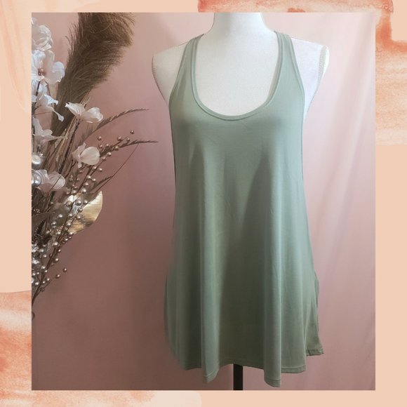 Sage Twist Back Tank Top - Picture 2 of 2